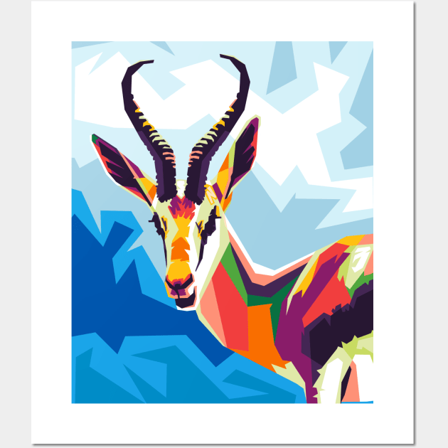 springbok wpap Wall Art by cool pop art house